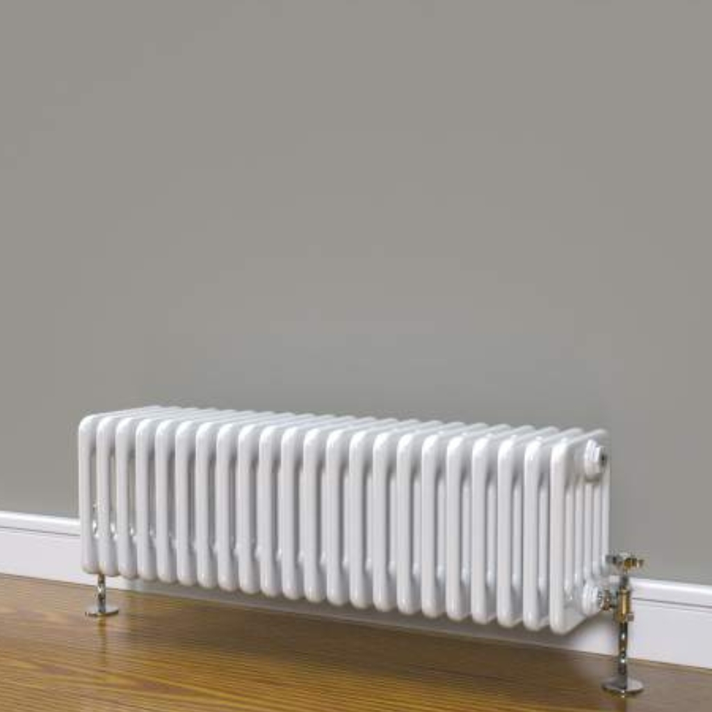 Kartell Laser Klassic 6 Column 300x1370mm White Horizontal Radiator