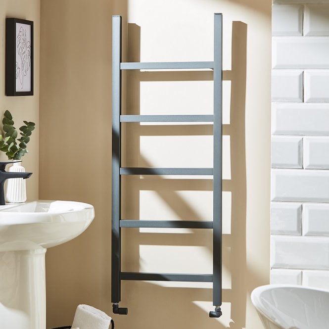 Kartell Welland 500x1710mm Textured Grey Designer Towel Radiator