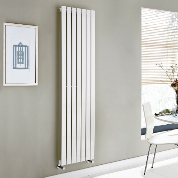 Kartell Boston Single Panel 1800x550mm White Vertical Radiator