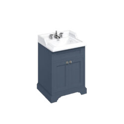 Burlington 65 Blue 3TH 650mm Floorstanding Vanity Unit with Doors