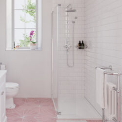 Burlington Avon Chrome Exposed Shower Set with 6" Shower Head & Shower Handset