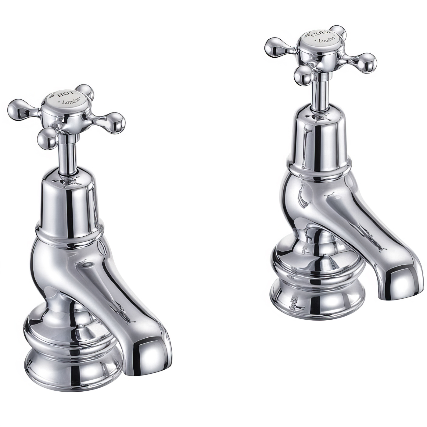 Burlington Claremont Regent Chrome 3" Spout Basin Pillar Tap