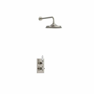 Burlington Trent Brushed Nickel Concealed Single Function Shower Valve with 9" Shower Head