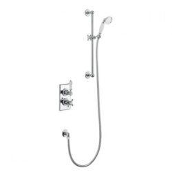 Burlington Trent Chrome Concealed Dual Function Shower Valve with 6" Shower Head & Handheld Shower