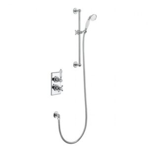Burlington Trent Chrome Concealed Dual Function Shower Valve with 6" Shower Head & Handheld Shower