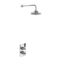 Burlington Trent Chrome Concealed Single Function Shower Valve with 9" Shower Head