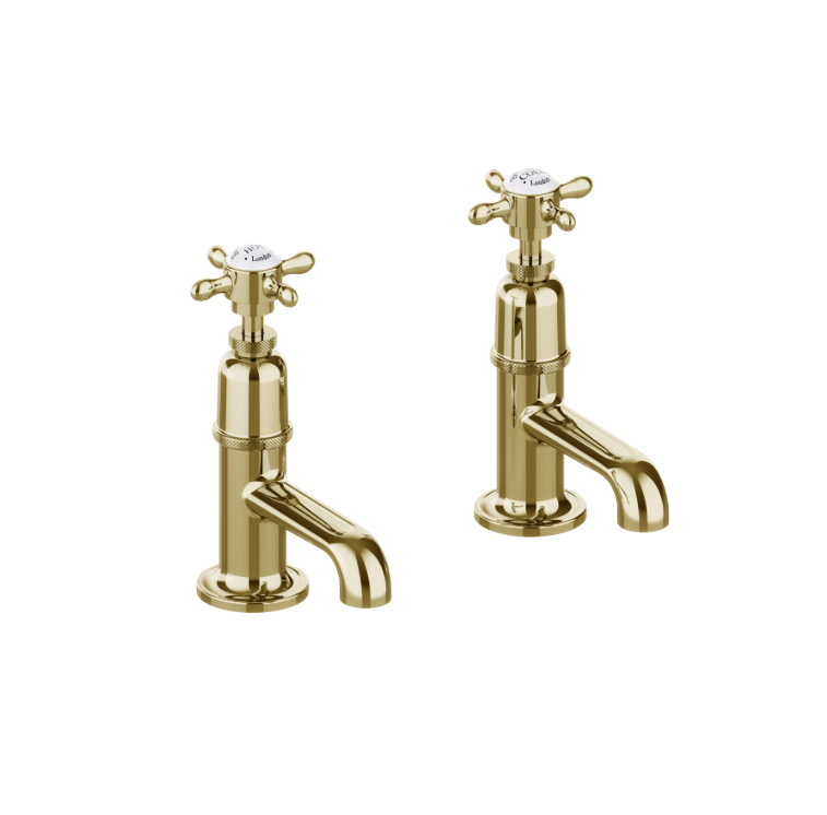 Burlington Guild Standard Gold Basin Pillar Taps