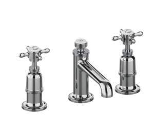 Burlington Guild 3TH Deck Mounted Chrome Basin Mixer Tap
