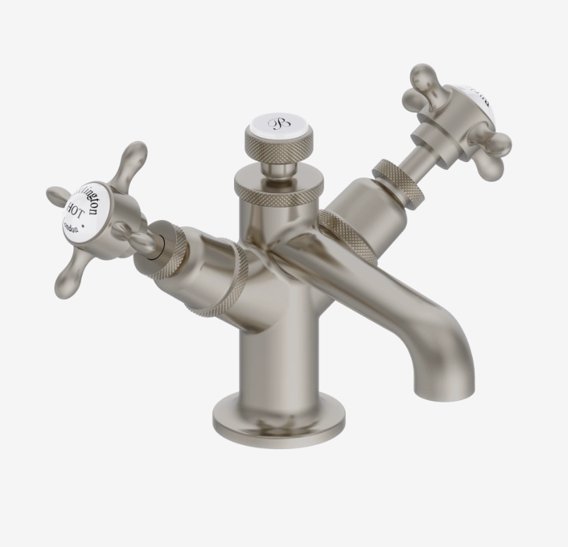 Burlington Guild Brushed Nickel Basin Mixer Tap