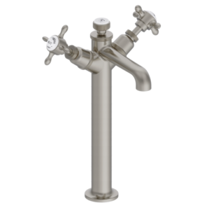Burlington Guild Brushed Nickel Hi-Rise Basin Mixer Tap
