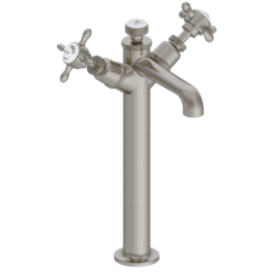 Burlington Guild Brushed Nickel Hi-Rise Basin Mixer Tap