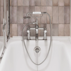 Burlington Guild Deck Mounted Chrome Bath/Shower Mixer