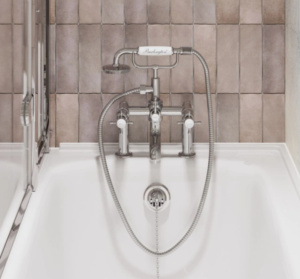 Burlington Guild Deck Mounted Chrome Bath/Shower Mixer
