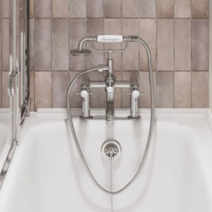 Burlington Guild Deck Mounted Chrome Bath/Shower Mixer
