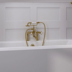 Burlington Guild Deck Mounted Gold Bath/Shower Mixer