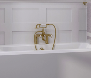 Burlington Guild Deck Mounted Gold Bath/Shower Mixer
