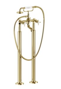 Burlington Guild Gold Freestanding Bath/Shower Mixer Tap