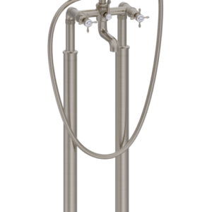 Burlington Guild Brushed Nickel Freestanding Bath/Shower Mixer Tap