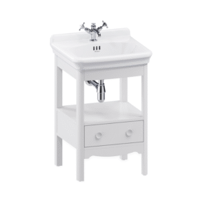 Burlington Guild Varley White Floorstanding Vanity Unit with 560mm 1TH Basin