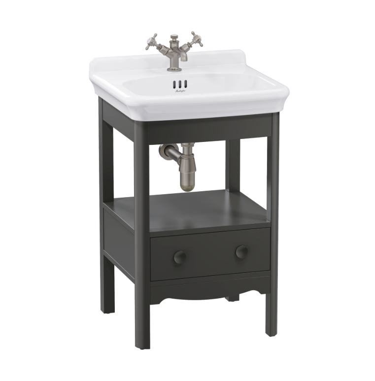 Burlington Guild Ashbee Grey Floorstanding Vanity Unit with 560mm 1TH Basin