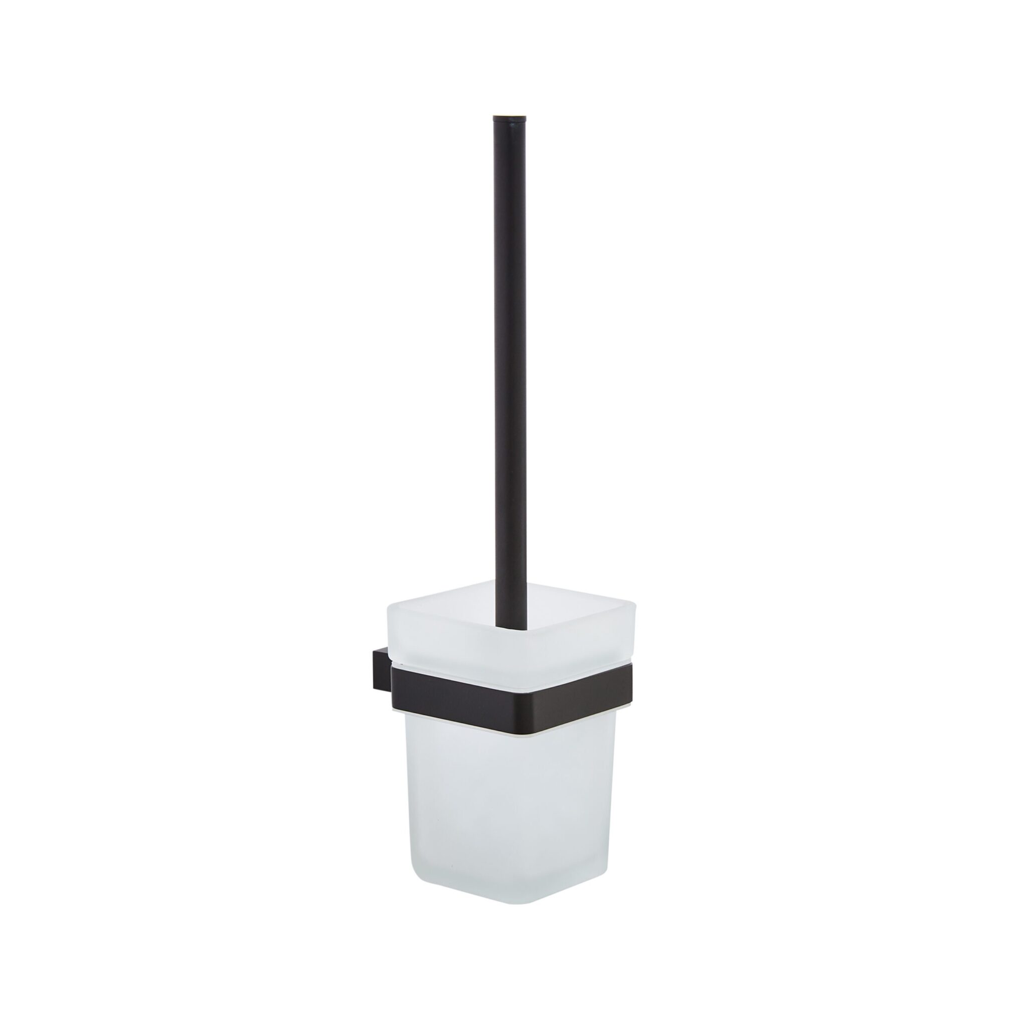 Kartell K-VIT Premium Matt Black Toilet Brush & Holder