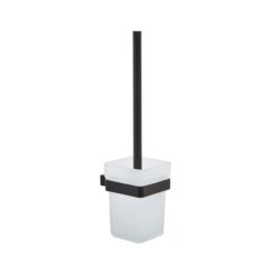 Kartell K-VIT Premium Matt Black Toilet Brush & Holder