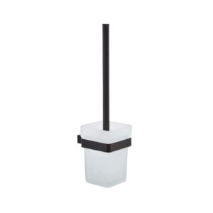 Kartell K-VIT Premium Matt Black Toilet Brush & Holder