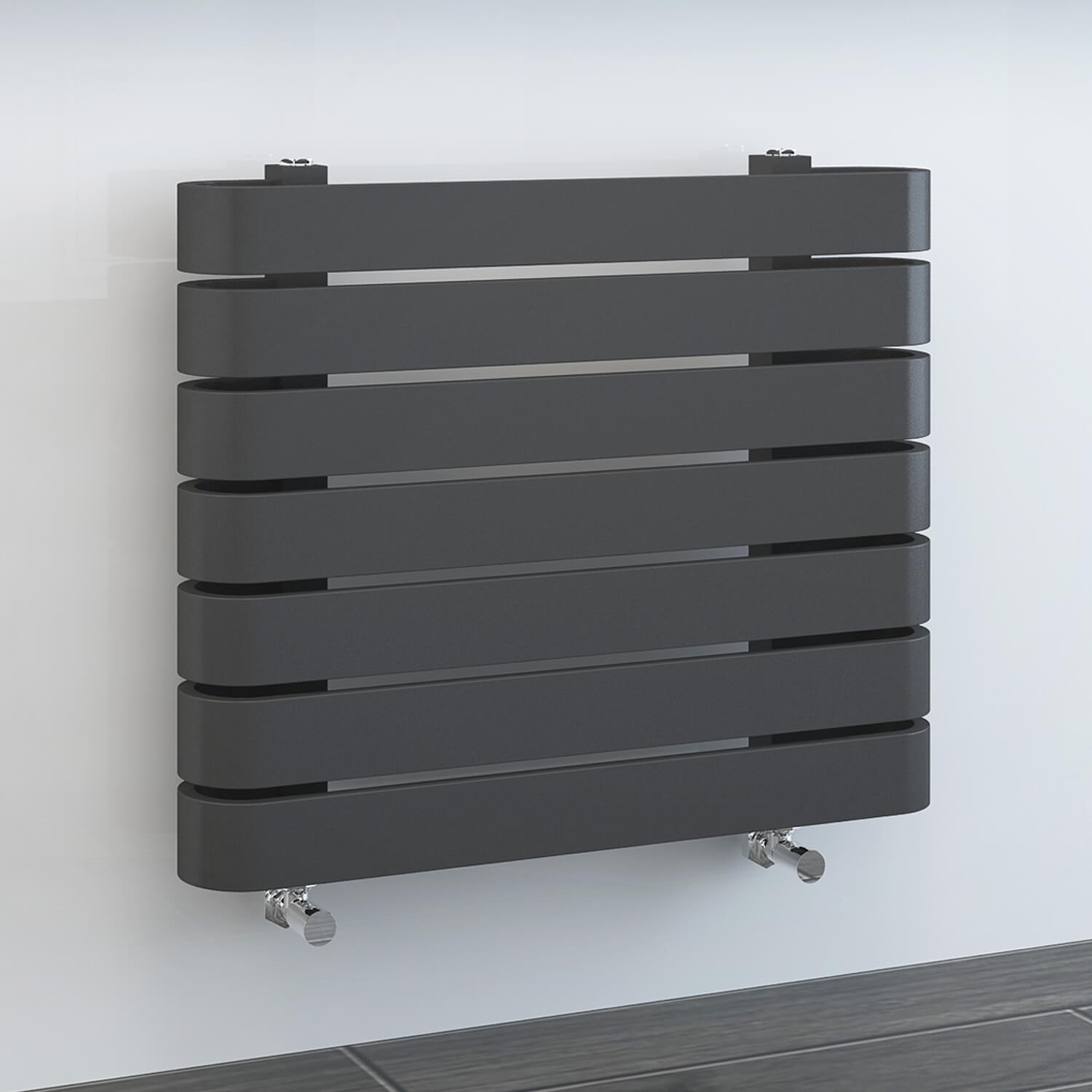 Kartell Denver 500x1000mm Textured Grey Horizontal Radiator