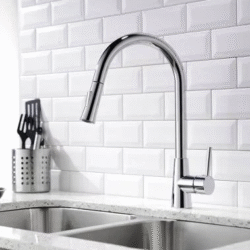 Kartell Optima Kitchen Sink Mixer With Pull Out Spray