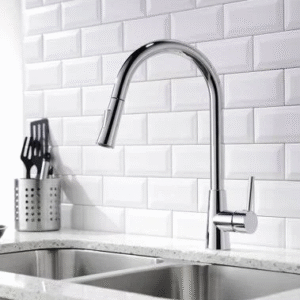 Kartell Optima Kitchen Sink Mixer With Pull Out Spray