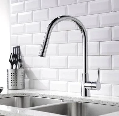 Kartell Optima Kitchen Sink Mixer With Pull Out Spray