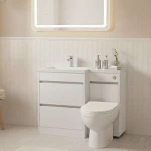 Kartell City L Shaped Combination Vanity Unit - Including Cistern (Left Hand)