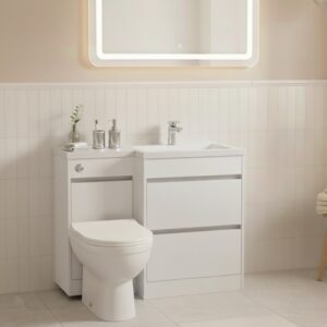 Kartell City L Shaped Combination Vanity Unit - Including Cistern (Right Hand)